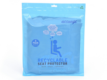 Load image into Gallery viewer, Assuage Recyclable Seat Protector Package from front.
